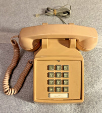 ITT RFC-SLT Light Beige Vintage Push-button Dial Defense Telephone (Tested)