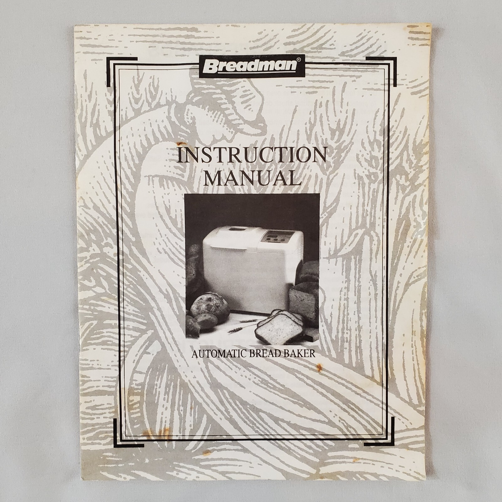 Breadman Automatic Bread Maker Instruction Manual Booklet 19