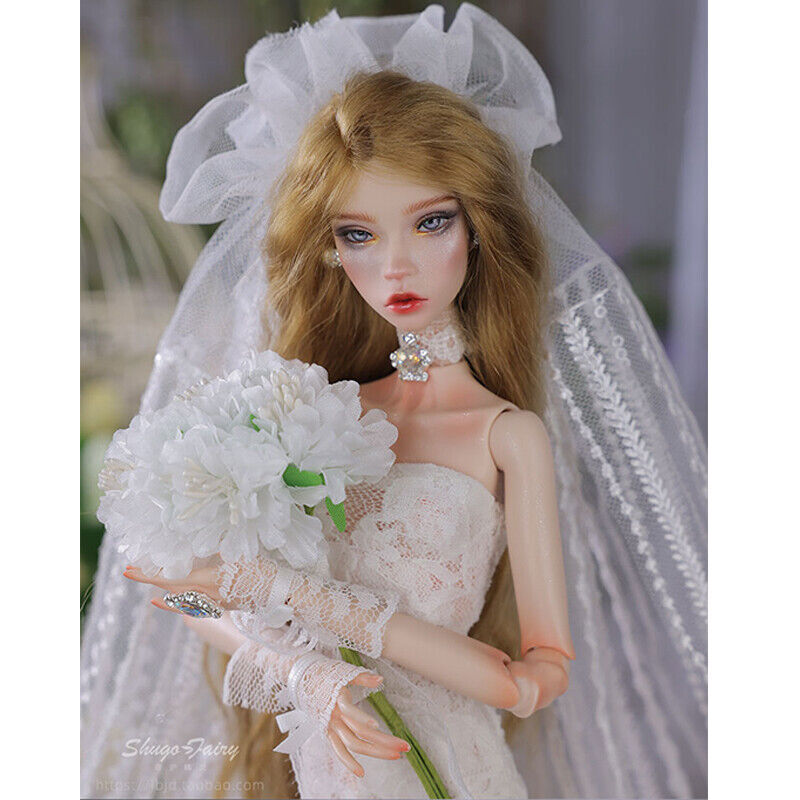 Barbie Doll Makeup Make Up Wedding Barbie 1/4 BJD Doll Girl Resin