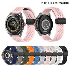 For Xiaomi Watch S4 Sport/S1/S2/Color2/2 Pro 22mm Folding Buckle Silicone Strap