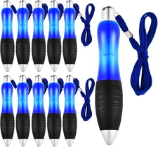 Jetec 10 Pieces Big Fat Pens Heavy Weighted Short Ballpoint Pens 0.7Mm Blue Body