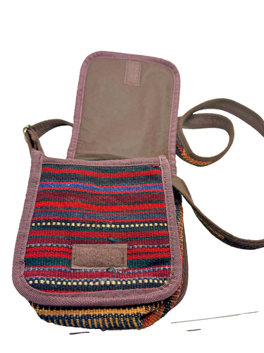 Bohemian Hippie Aztec Print Small Purse Festival Bag - Picture 4 of 5