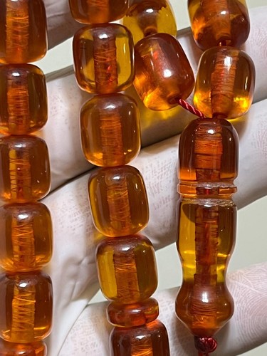 Luxury Antique Germany Cherry Amber 33 Rare سبحة مسكي الماني انتيك خرطة بيت عنوز - Afbeelding 12 van 23