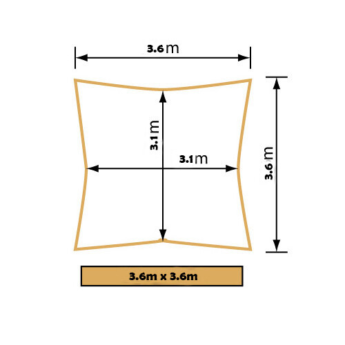 Waterproof Extra Heavy Duty Sun Shade Sail Patio Rectangle Triangle Canopy Cloth - Picture 67 of 77