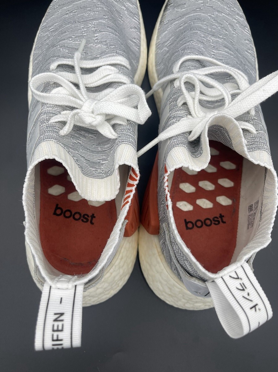 Size 11.5 - adidas NMD_R2 Primeknit Running White for sale online | eBay