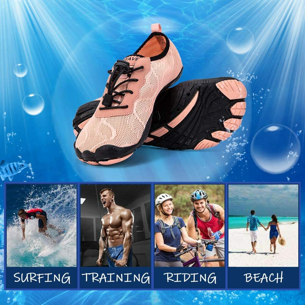 hiitave Women Water Shoes Non-Slip Quick Dry Swim Barefoot Beach Aqua Pool  Socks | eBay