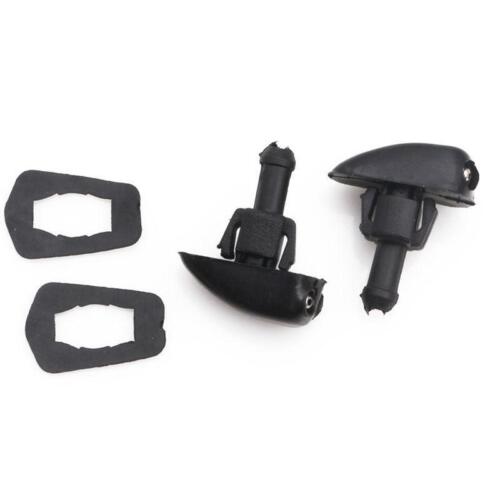 2Pcs Black Car Auto Window Windshield Washer Sprayer Nozzle New - Picture 6 of 8