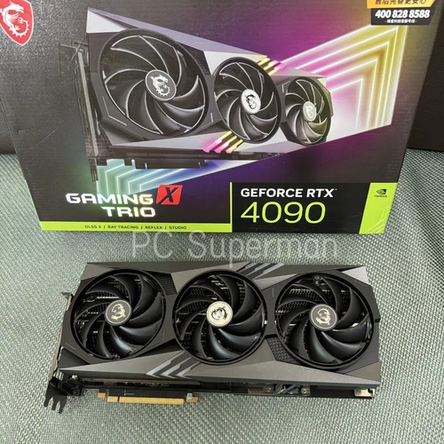 (FOR PARTS) MSI Geforce RTX 4090 GAMING X TRIO (No Core, No VRAM) With Box