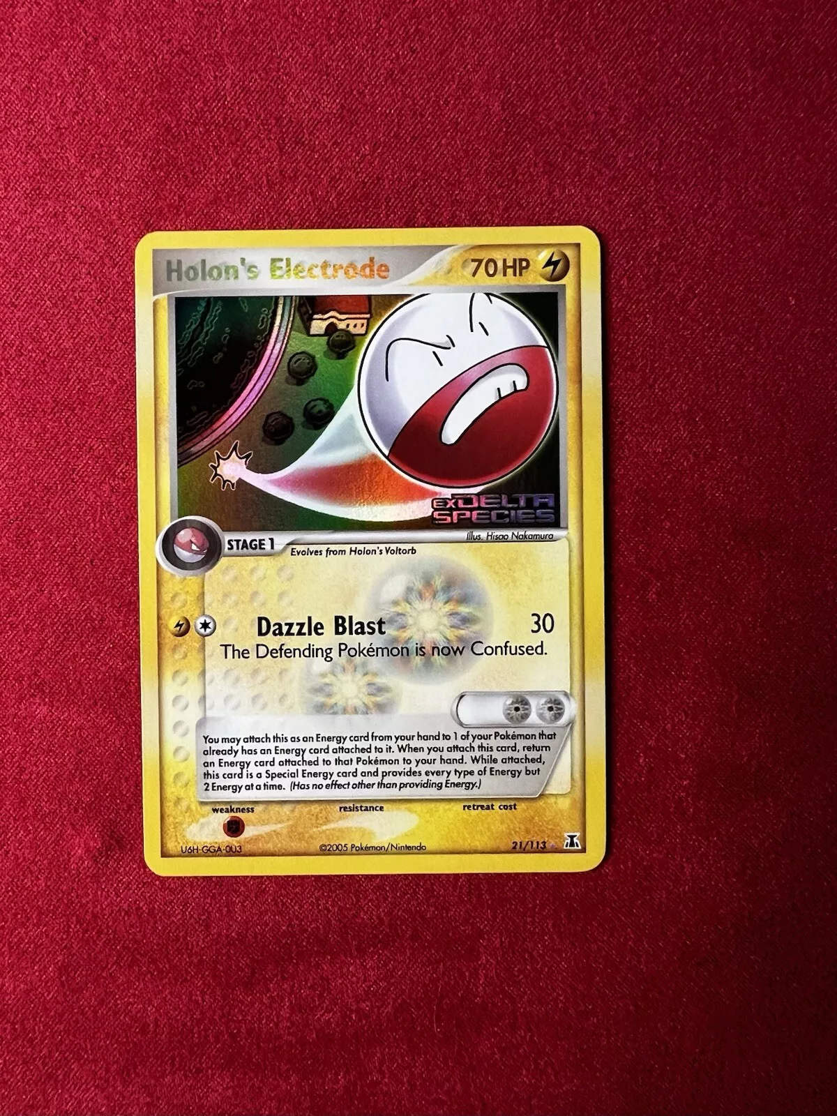 Holon's Electrode - 21/113 - Reverse Holo Rare - Pokemon EX Delta Species (Mint)