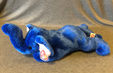 Peanut the Royal Blue Elephant- Retired Ty Beanie Buddy - New Store Stock - MWMT