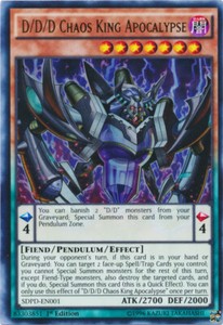 D/D/D Chaos King Apocalypse - SDPD-EN001 - Ultra Rare - 1st Edition x3 - Near Mi