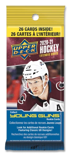 2020-21 Upper Deck Extended Series Factory Sealed 26 Card Jumbo Fat Pack 