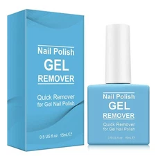 Aliver Soak-Off Gel Acrylic Nail Polish Quick Burst Manicure Remover 15ml