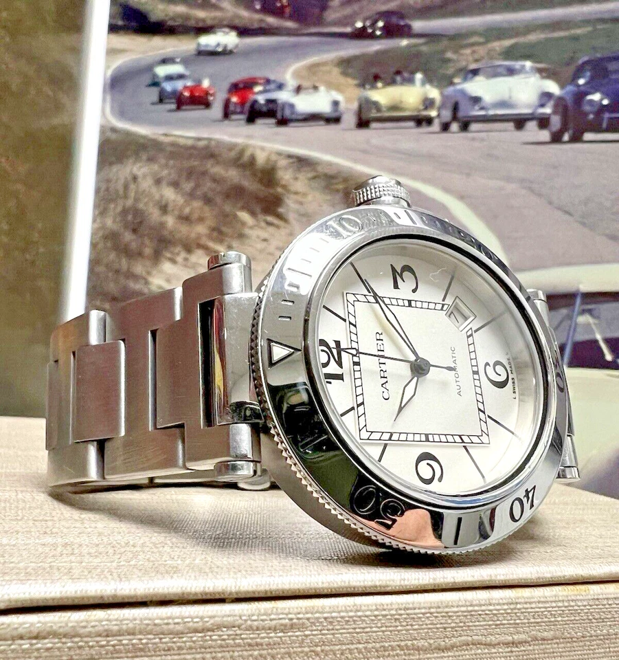 Cartier Pasha Stainless Steel Automatic 40mm White Dial Watch Ref: 2790 - Image 2 of 4