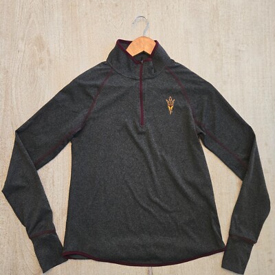 Arizona State University ASU Quarter Zip Shirt with Pitch Fork | eBay