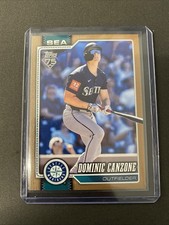Topps 2026 Series 1 Dominic Canzone Serial Numbered Gold /2026 Mariners