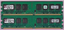 2GB 2x1GB PC2 5300 DDR2-667 KVR667D2/1GR KINGSTON RAM MEMORY KIT KINGSTON CHIPS