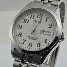 Orologio SEIKO ALBA Uomo Day-Date 10BAR Quarzo Funzionante
