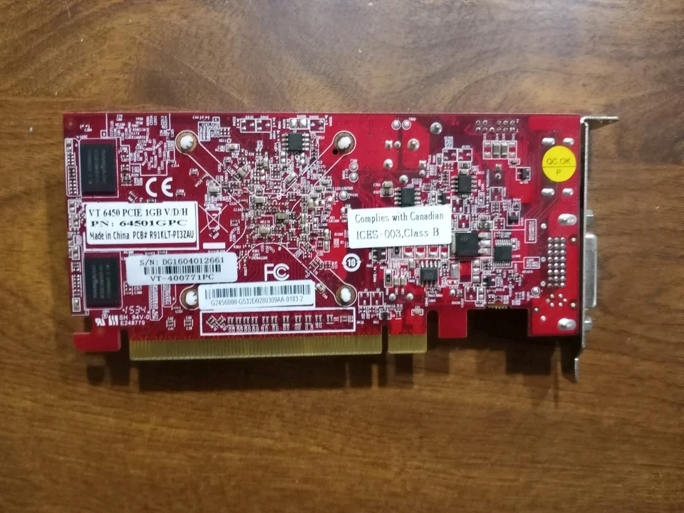 VisionTek 6450 PCIE 1 GB VDH PN: 64501GPC Video Card - Image 2 of 3