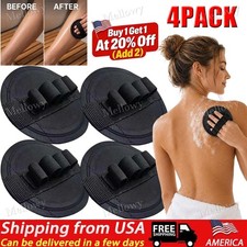 4PCS Bath Exfoliating Glove Body Scrub Mitt Deep Skin Cleansing Shower Wash
