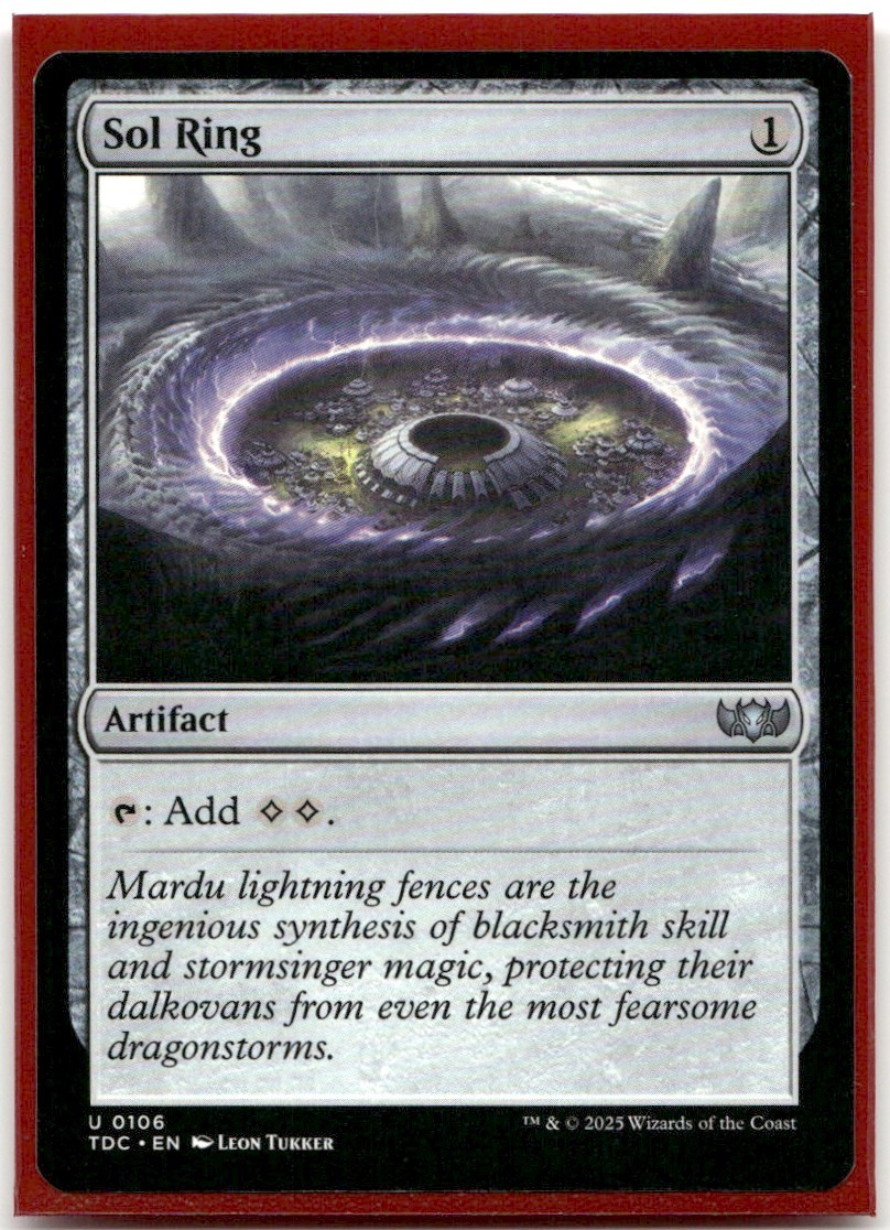 Sol Ring - U from TDC #106 - in NM Condition