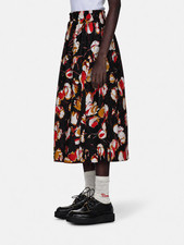 2021 Marni Shaggy Lurex Tulip Print Viscose Blend Skirt SIZE IT44 US-L Pre-Fall