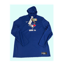 Men’s Nike Toronto Blue Jays Authentic Collection Pullover Hoodie Size XL Blue