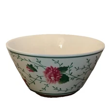 Waverly Vtg Garden Room ROSEBERRY 1 Cereal  Soup Bowl Cottage Core Roses 5 7/8”