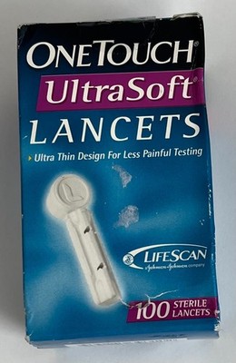 One Touch UltraSoft Lancets 100ct  NEW AND SEALED A