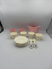 Elegante juego de té victoriano vintage Little Tikes rosa vintage