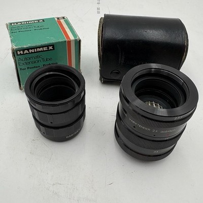 35 MM Camera Lens Mixed Lot Soligor Wide-Auto Hanimex Tube Spiratone Varxtender