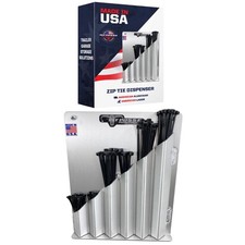 Pit Posse 544 Aluminum Zip Tie Cable Storage Holder Rack - Made in USA - Encl...
