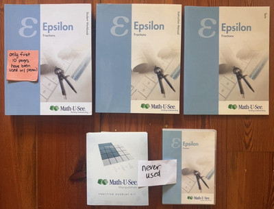 Math-U-See Epsilon Fractions Textbook Set Book & DVD by Steve Demme WW232356