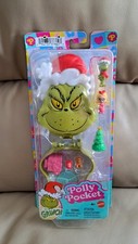 Polly Pocket The Grinch Compact Mini Doll Playset w/ Doll Accessories NEW