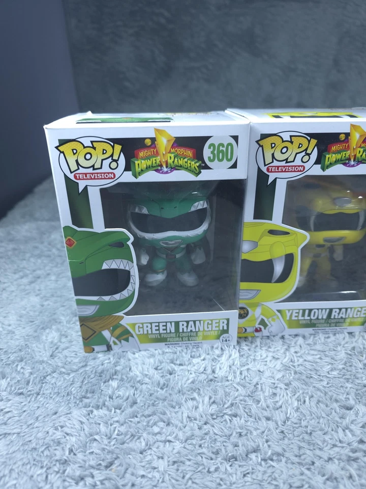 Funko Pop Power Rangers Green Yellow Blue Rita Repulsa Vinyl Figure Set 360 362 - Image 2 of 4