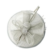 Sinamay Flower Fascinator Hat with Saucer Base | Headband for Weddings &