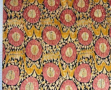 TELA DE TAPICERÍA DE TERCIOPELO CORTE PATRÓN DISEÑADOR EFECTO KAYA-IKAT POR YARDA
