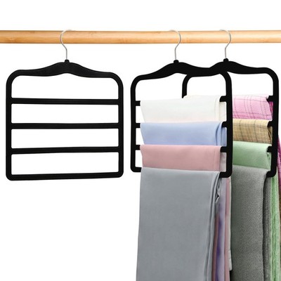 Closet Organizers and Storage,2 Pack Pants Hangers Space Saving,Velvet Hanger...