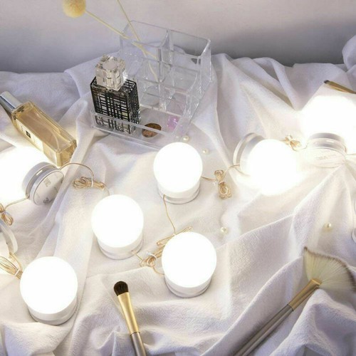 New Hollywood Style LED Vanity Mirror Lights Kit with 10 Dimmable Light Bulbs - Picture 6 of 10