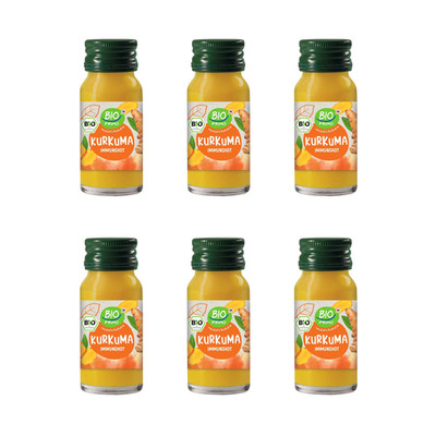 6 x 60ml BIO PRIMO Bio Immun Shot Kurkuma