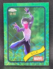2025 Topps Chrome Marvel Silk Green Lazer /99
