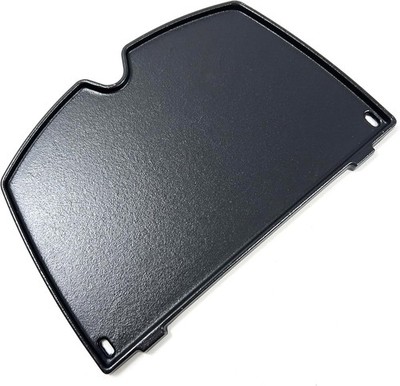 DC136 6558 Cast Iron Griddle for Weber Q100 Q120 Q1000 Q1200 Series, 12.6 x8.5 