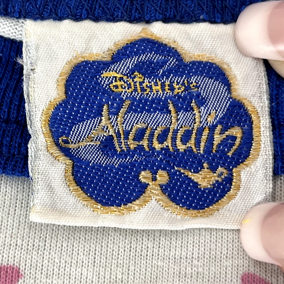 Rare 1990's Vintage Disney Aladdin Genie Graphic T Shirt Size 6/7 Single Stitch - Image 3 of 4