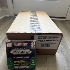 Panini 2026 Prizm World Cup 2026 Exclusive Mega Box Case(20ct) FACTORY SEALED