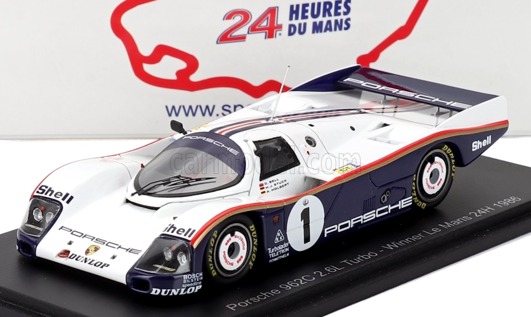 Spark 43LM86 Porsche 962c 'rothmans' #1 Le Mans Winner 1986 - 1/43