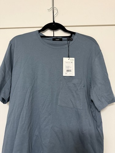 Theory Men's Precise Tee P in Dark Harbor