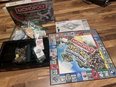 Monopoly Pokemon Johto Edition Board Game Hasbro (Missing characters pieces) 