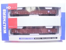 WALTHERS 65' MILL GONDOLA CHICAGO NORTH WESTERN -2 PACK- HO SCALE