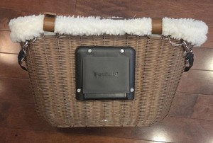 Dog Bike Basket with Mounting Hardware and Padded Liner. Great Condition