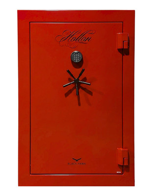   HOLLON BHS-39E BLACK HAWK GUN SAFE 90 MIN FIRE EMP KEYPAD LOCK RED  